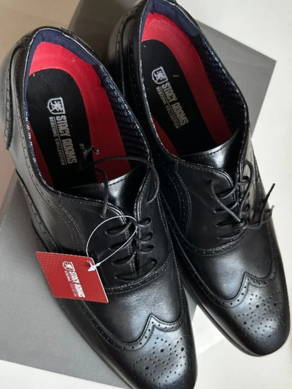 NIB Stacy Adams Oxford Black Dress Shoes Size 13